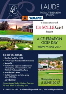 1st Lady Elizabeth Golf Tournament at La Sella Golf Club. Grupo VAPF awards the first prize